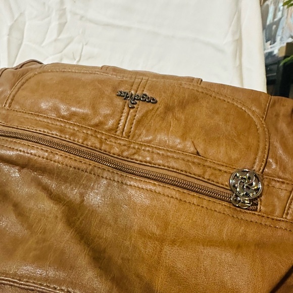 NWT Angel Kiss Brown Faux Leather Handbag for Women - Picture 6 of 10